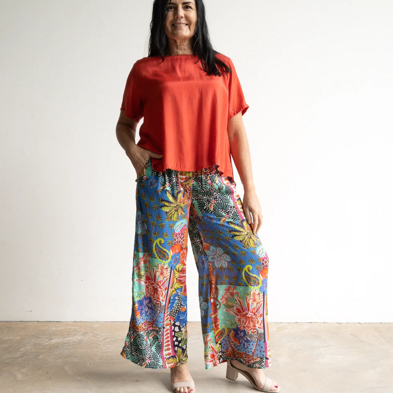 Resort Lounge Pant by Escape - Maeli Orange - 76053