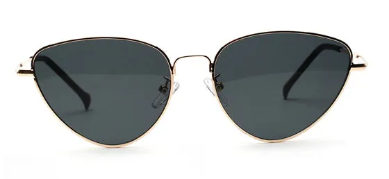 Retro Cat Eye Sunglasses Women Yellow Red Lens Sun glasses Fashion Light Weight Sunglass for women Vintage Metal Eyewear