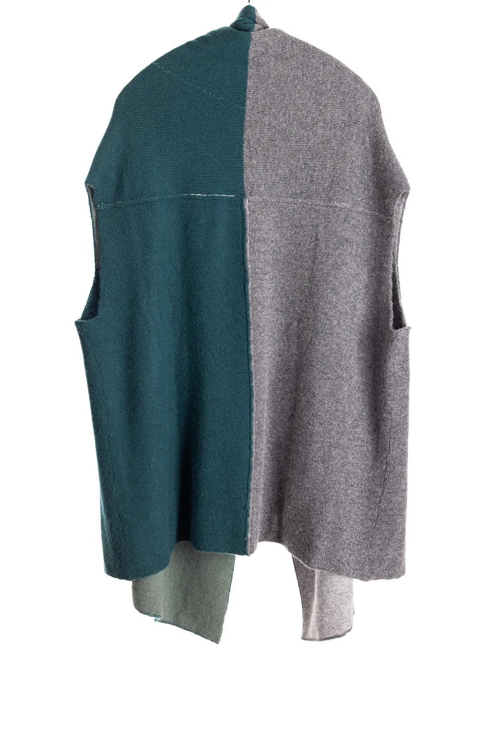 Reversible Color Block Vest - Juniper/Thunder