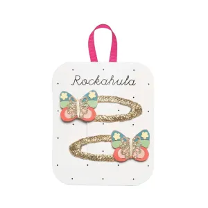 Rockahula Hair Clips Set Rainbow Butterfly