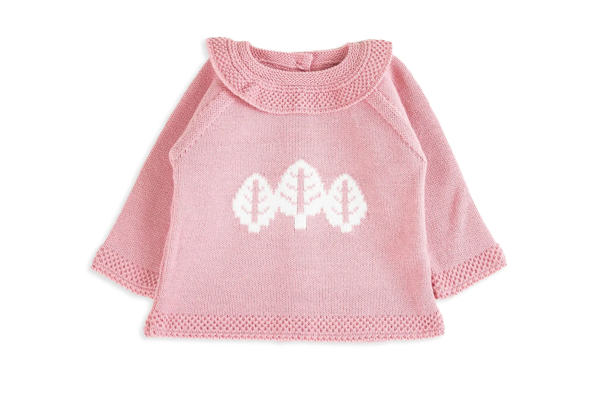 Rose & Ivory Three-Piece Knit Baby Set