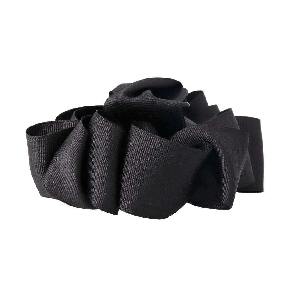 Ruffle Ribbon Hair Claw Clip