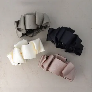 Ruffle Ribbon Hair Claw Clip