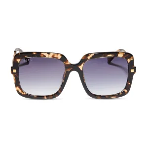 SANDRA - ESPRESSO TORTOISE   GREY GRADIENT SUNGLASSES