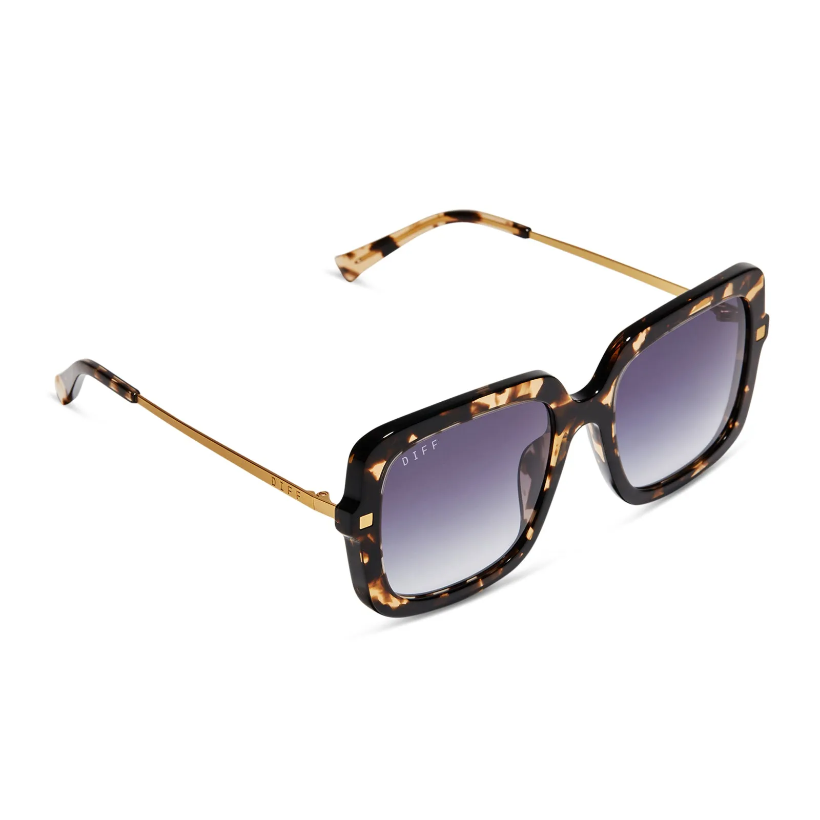 SANDRA - ESPRESSO TORTOISE   GREY GRADIENT SUNGLASSES