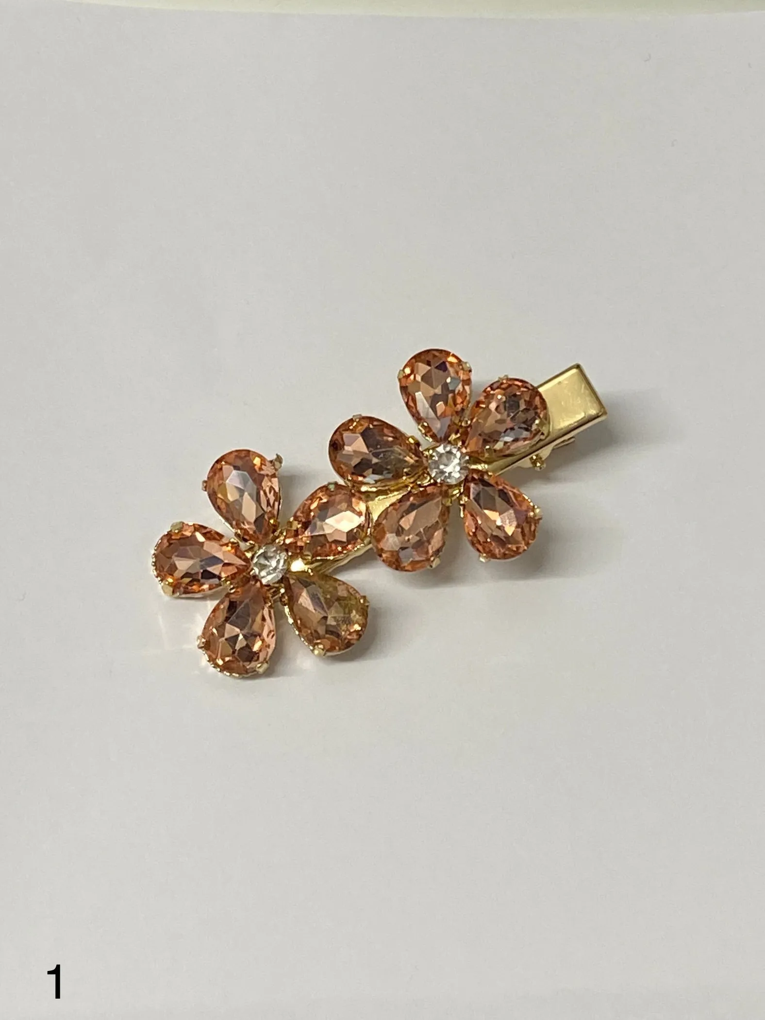 Selection of Floral Diamond Hair Clips