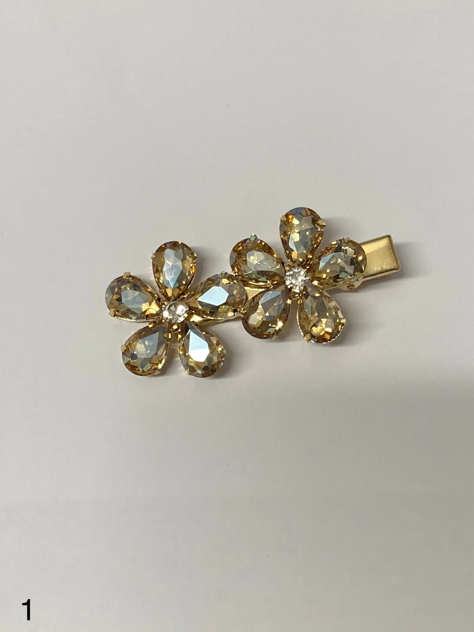 Selection of Floral Diamond Hair Clips