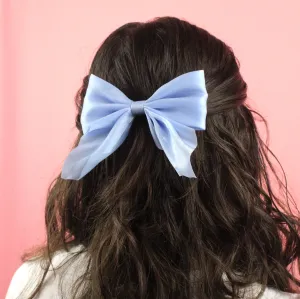Shimmer Hair Bow - Cinderella Blue