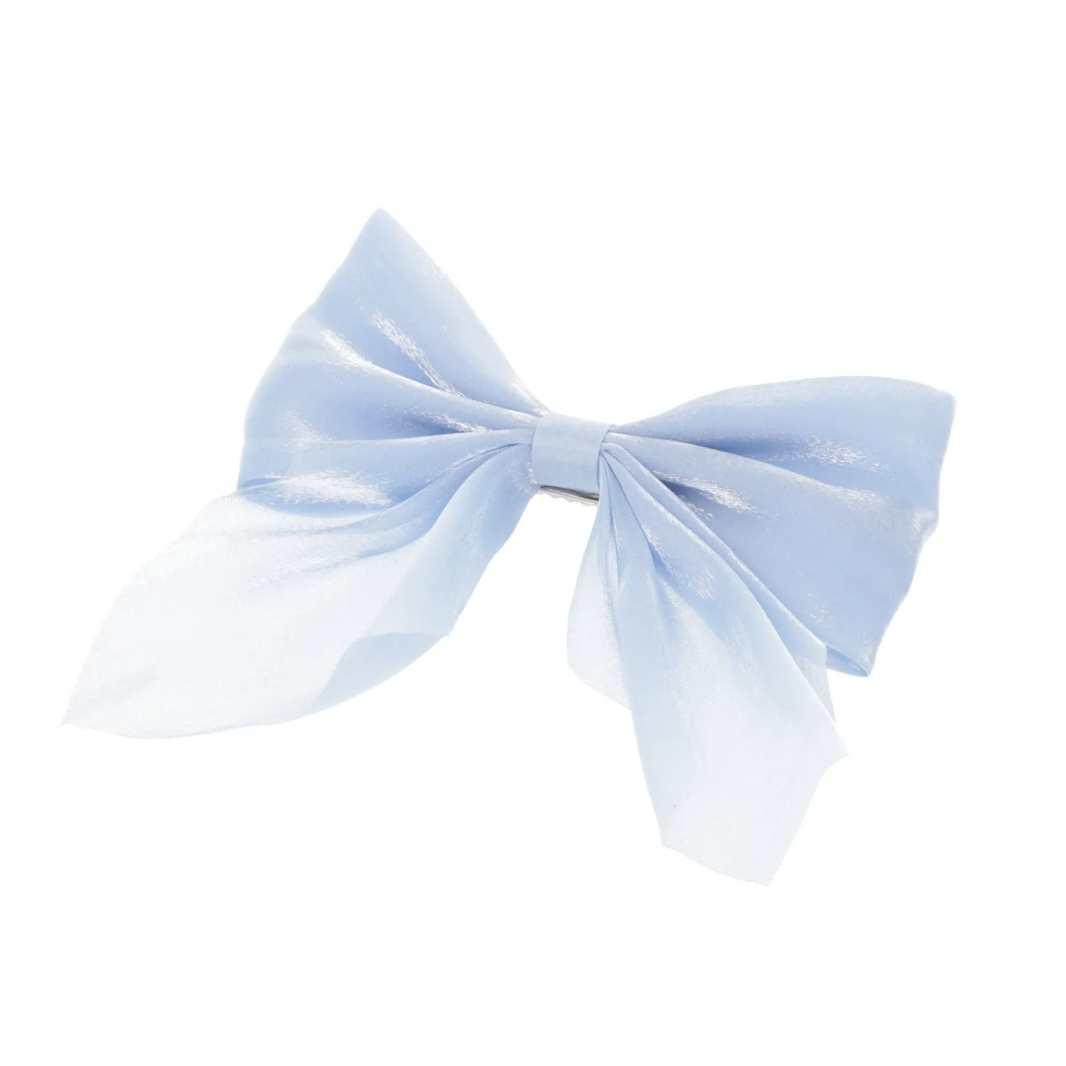 Shimmer Hair Bow - Cinderella Blue