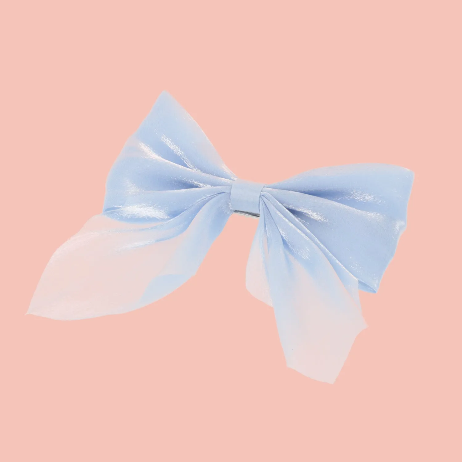 Shimmer Hair Bow - Cinderella Blue