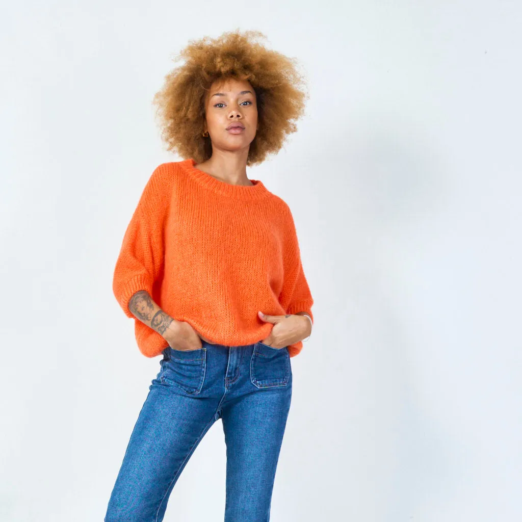 Short sleeve knit sweater wholesale