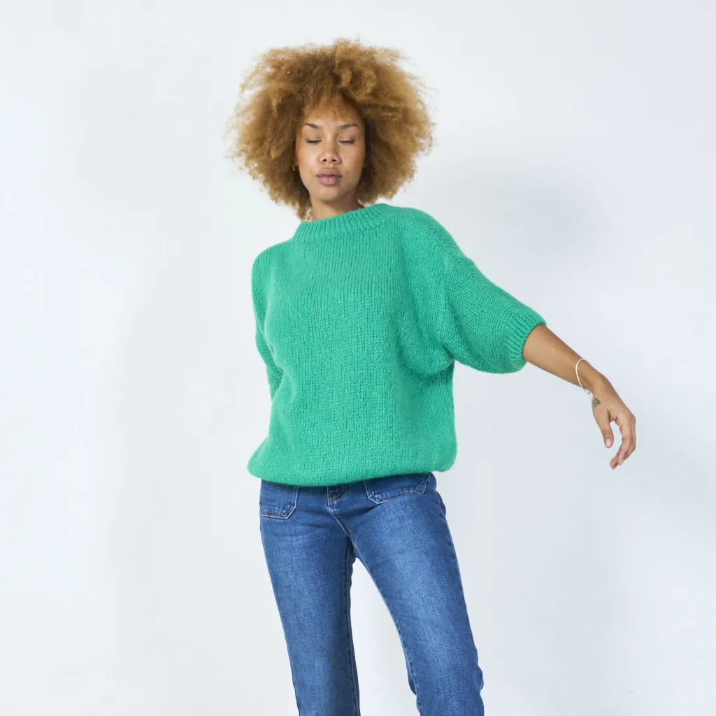 Short sleeve knit sweater wholesale