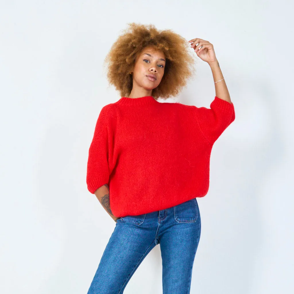Short sleeve knit sweater wholesale