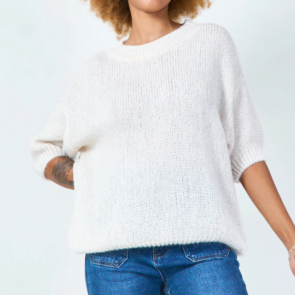 Short sleeve knit sweater wholesale