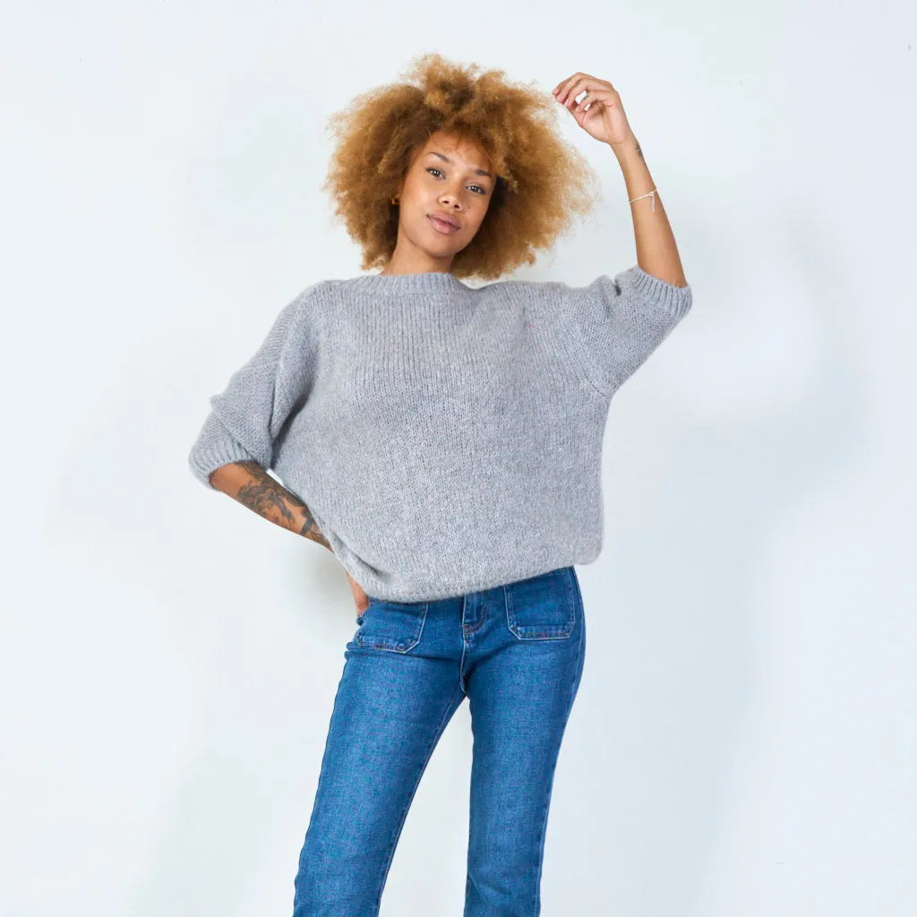 Short sleeve knit sweater wholesale