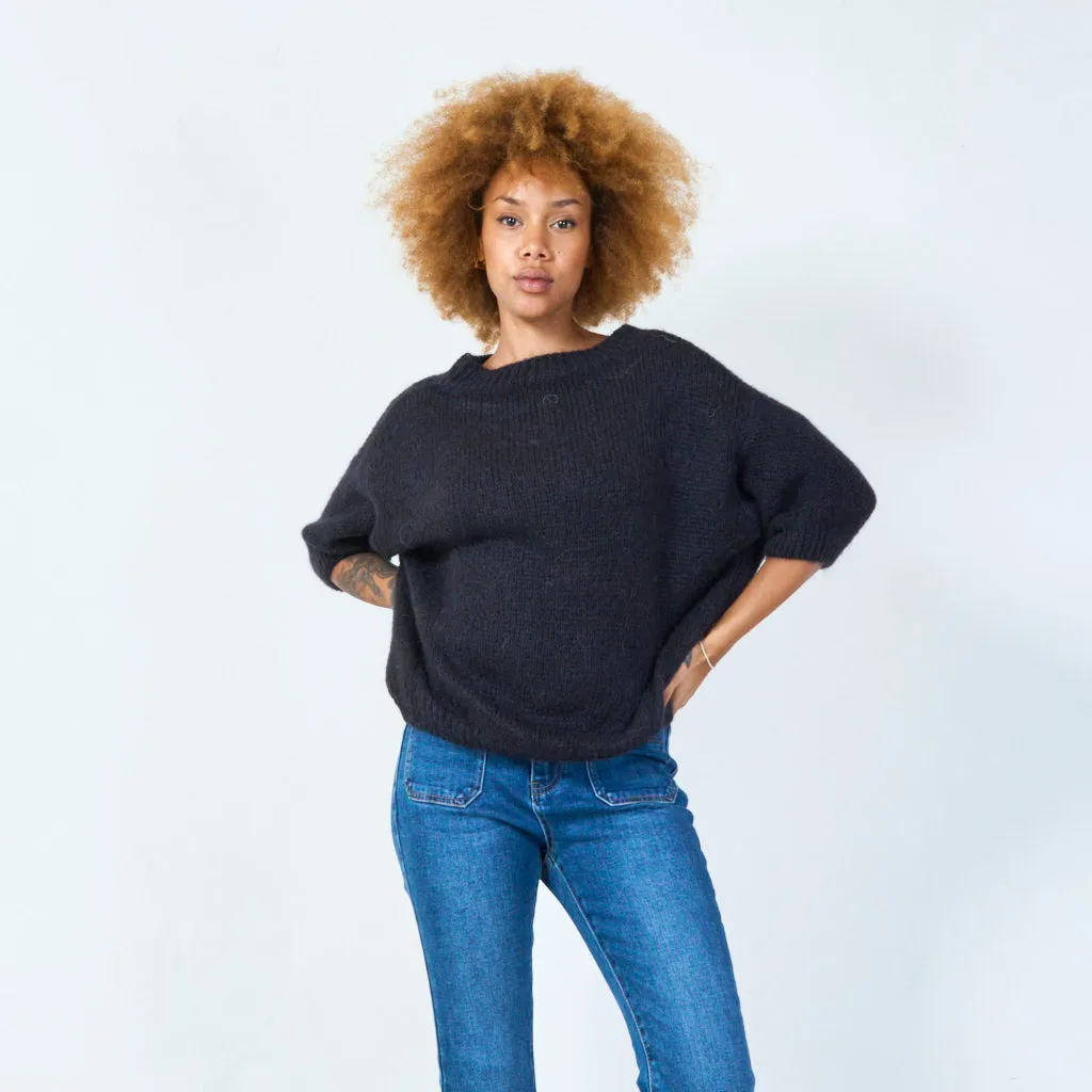 Short sleeve knit sweater wholesale