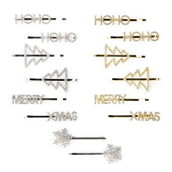 SILVER SNOWFLAKE CHRISTMAS CLIPS