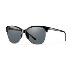 Smith Womens Rebel Black Frame Gray Polarized Lens Sunglasses - BLPPGYBK