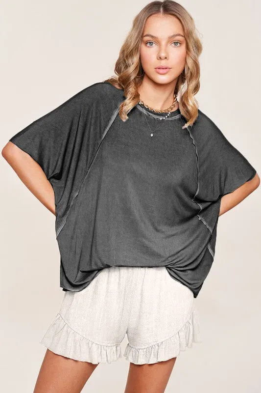 Smocked Waist Ruffle Hem Shorts