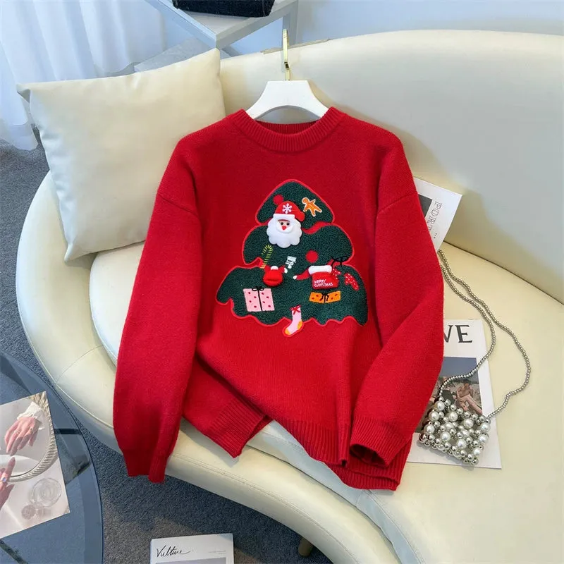 Soft and lazy style winter thickened knitwear sweater