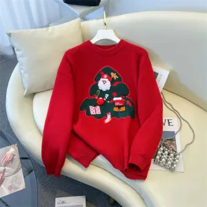 Soft and lazy style winter thickened knitwear sweater