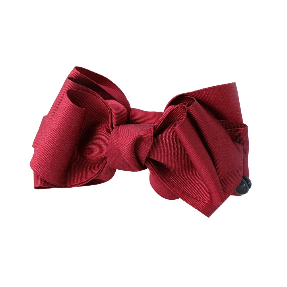 Solid Grosgrain Bow Banana Clip
