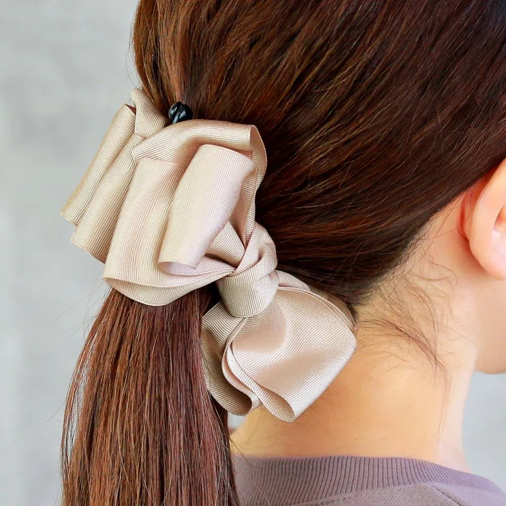 Solid Grosgrain Bow Banana Clip