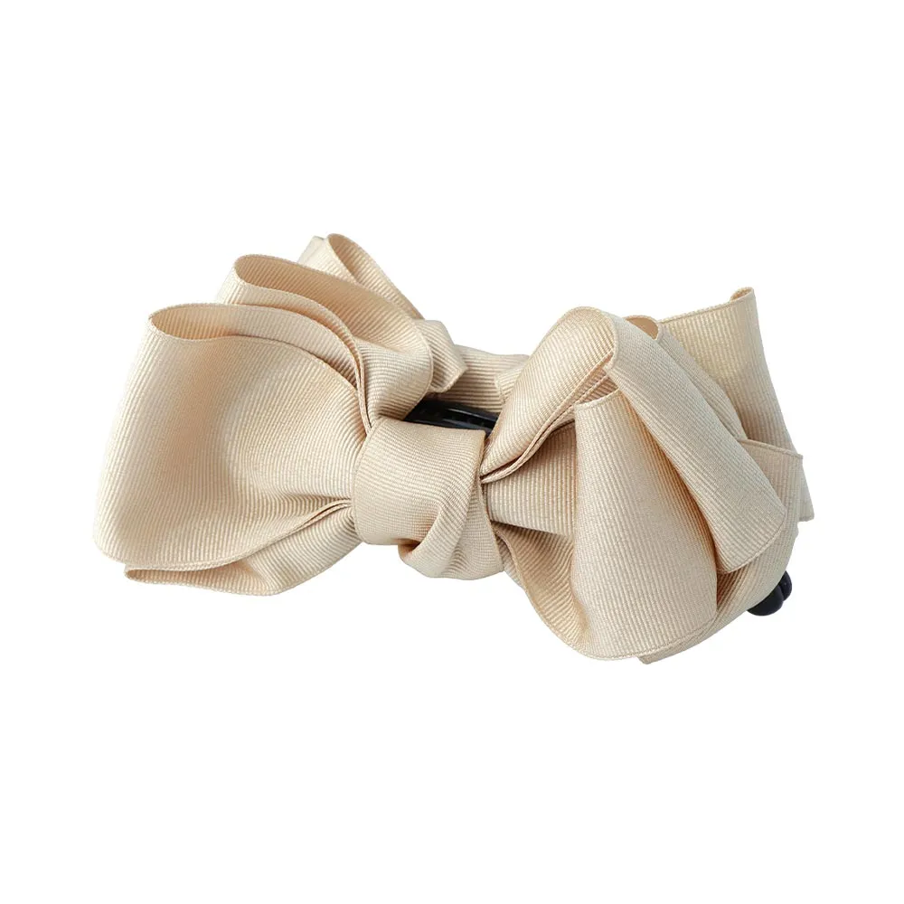 Solid Grosgrain Bow Banana Clip