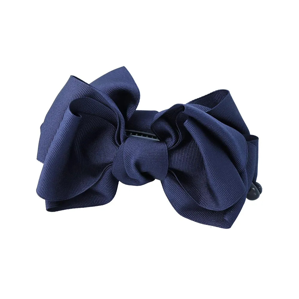 Solid Grosgrain Bow Banana Clip