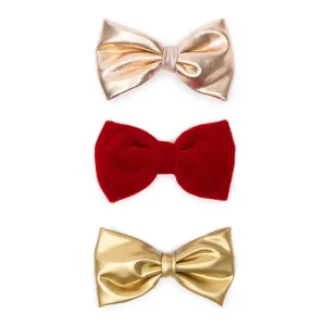 Sparkle Bows Hair Clips for Kids, 12 Count