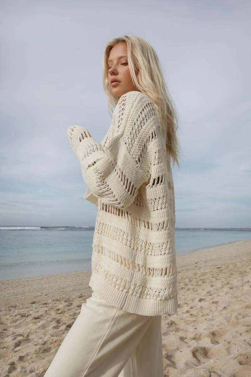 STILL I RISE KNIT JUMPER - OFFWHITE