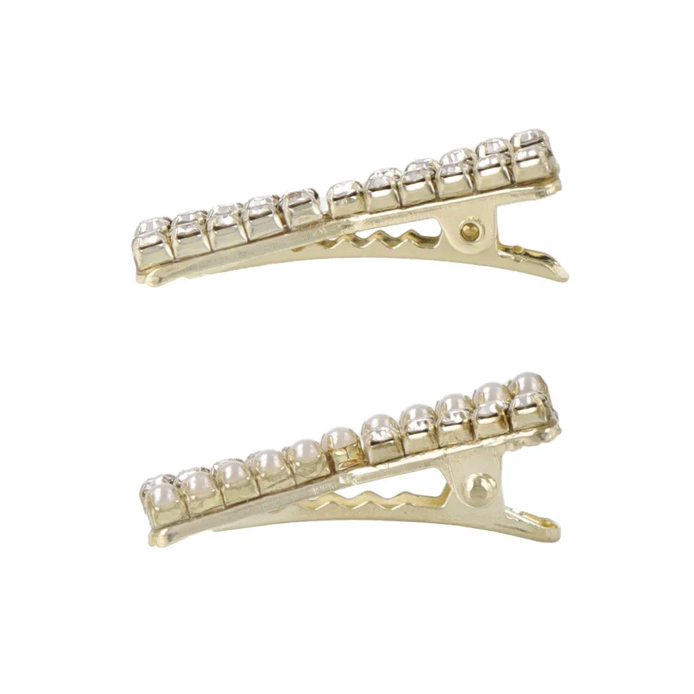 Studded Mini Cross Pinch Clip Set