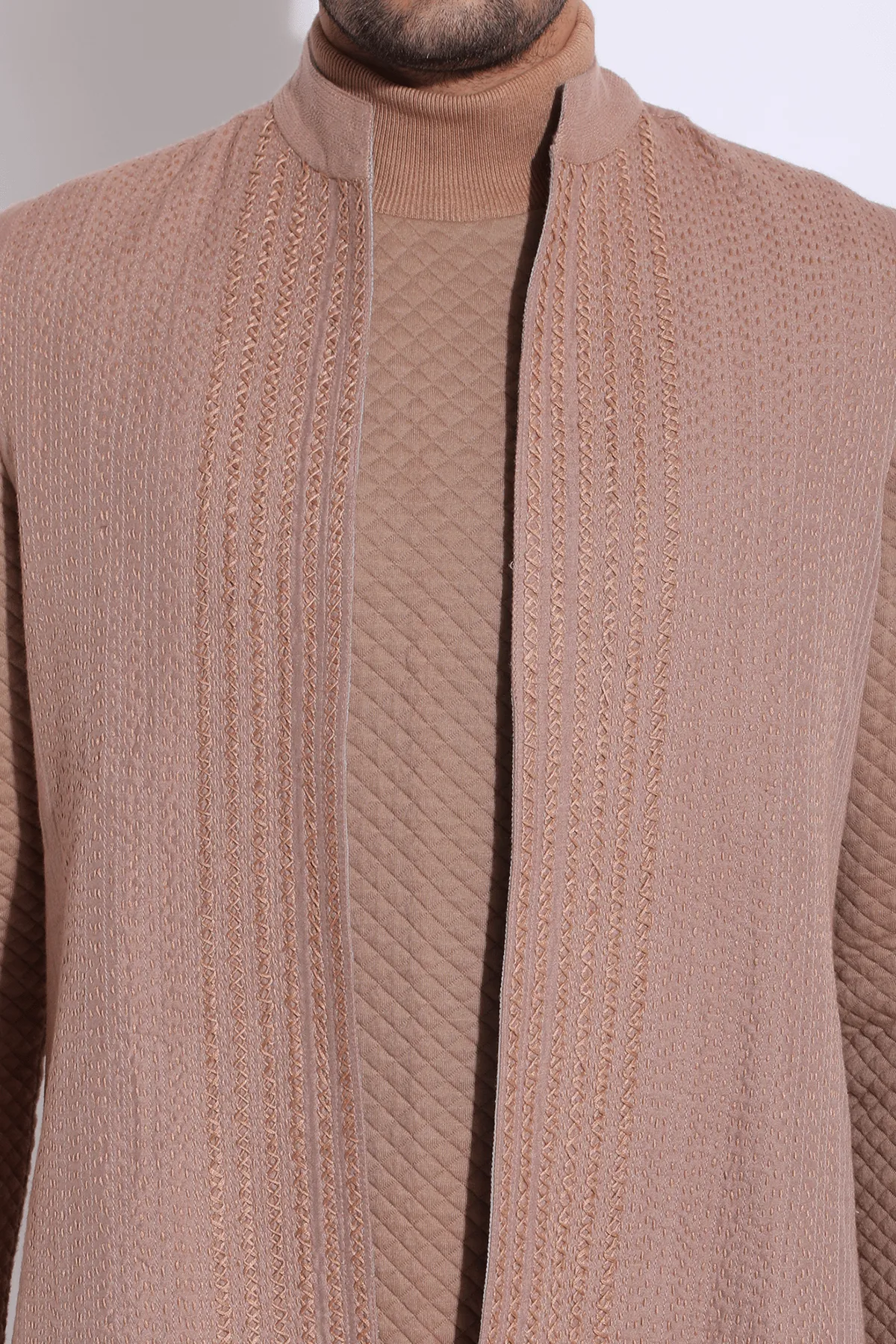 Textured Bandi Jacket