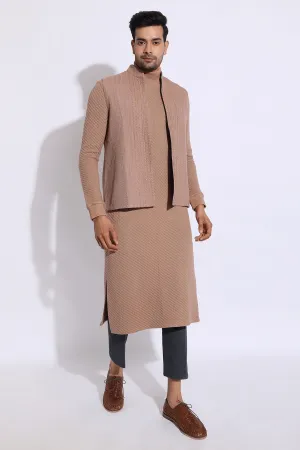 Textured Bandi Jacket