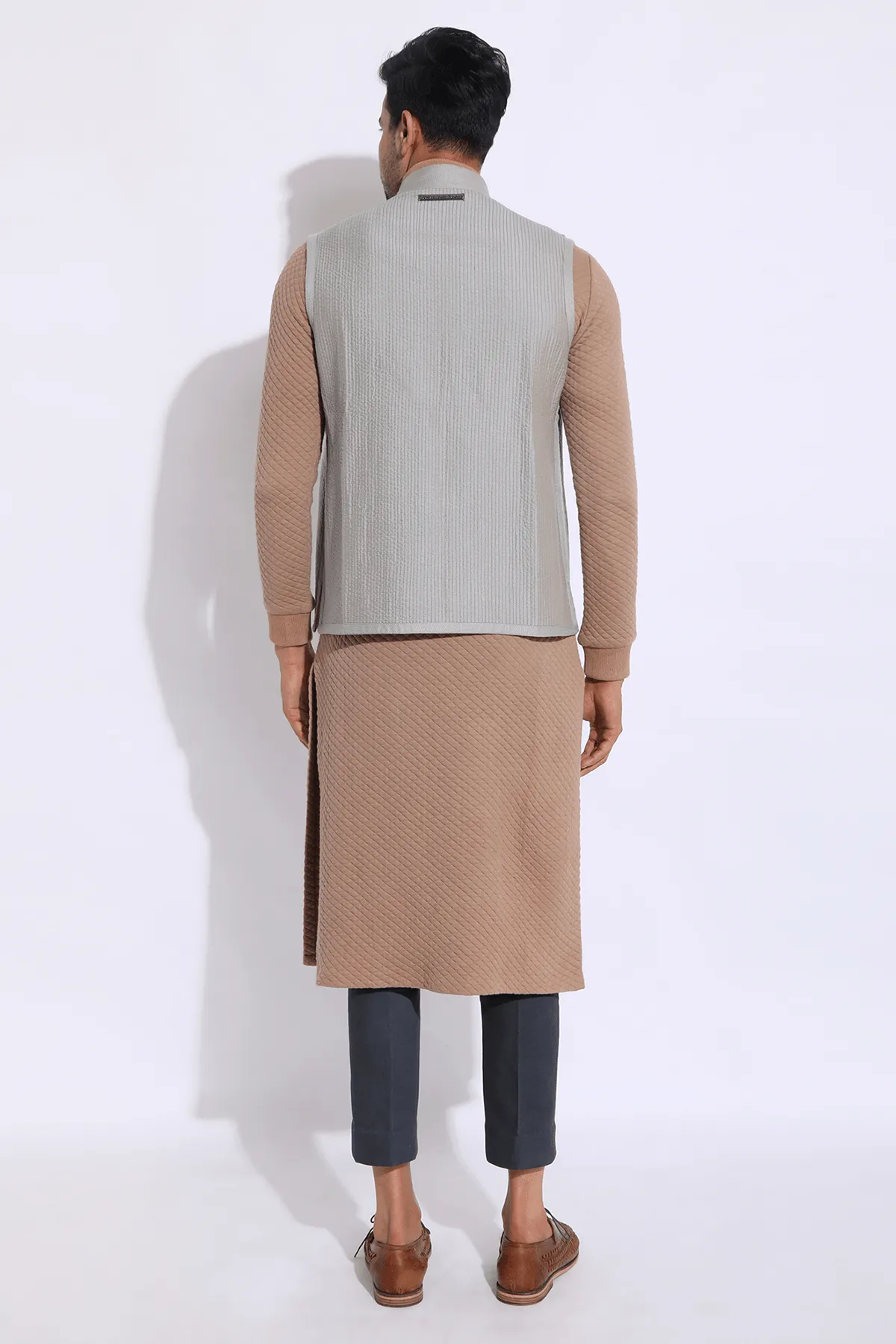 Textured Bandi Jacket