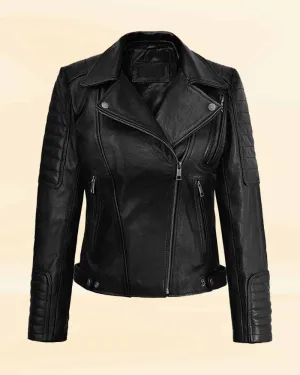 The Cozy Stitch leather jacket