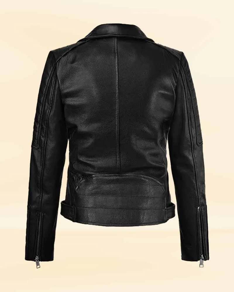 The Cozy Stitch leather jacket