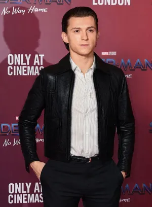 TOM HOLLAND LEATHER JACKET FOR MEN