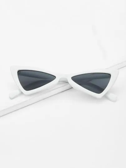 Triangle retro old school small sunglasses