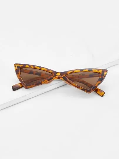 Triangle retro old school small sunglasses