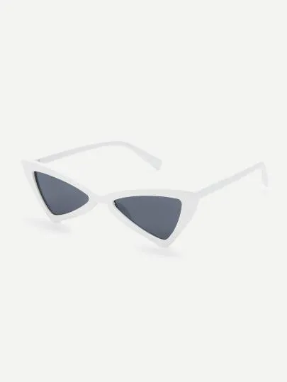 Triangle retro old school small sunglasses