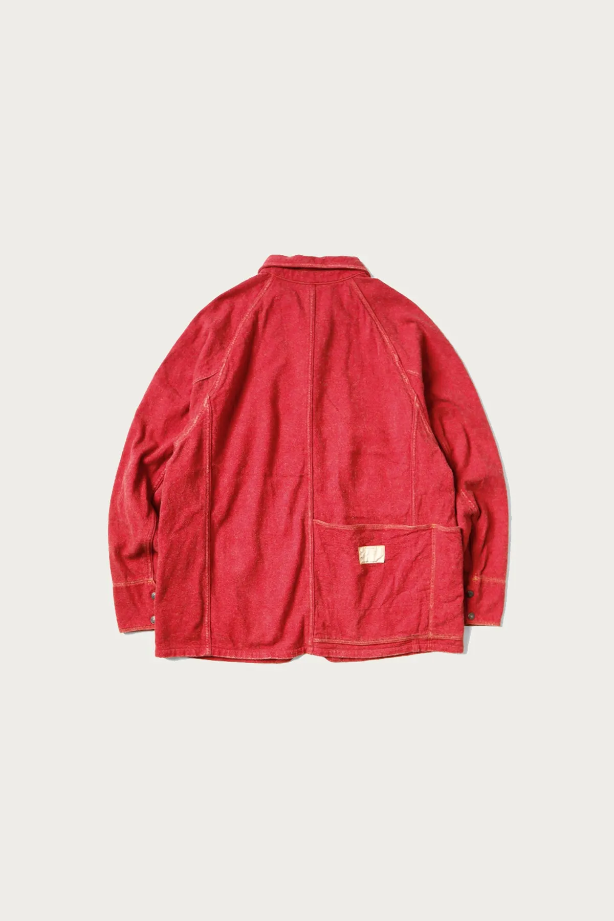 Twill Aging-Wool CACTUS Coverall - Red