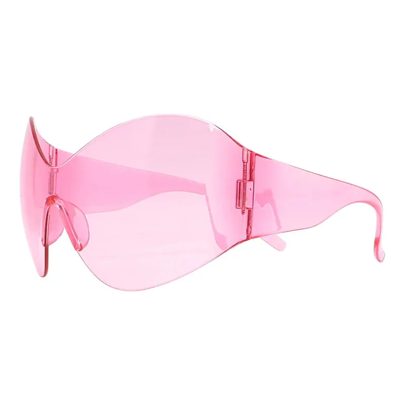 Unisex Steampunk Oversized Sunglasses- Designed w/ Futuristic Technology, Y2k Punk Vibe.