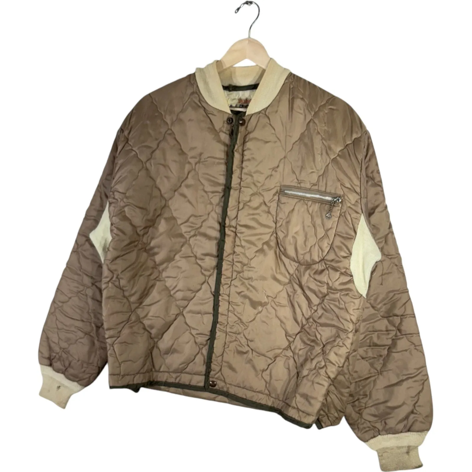 Vintage Aircel Quilted Full Zip Light Jacket