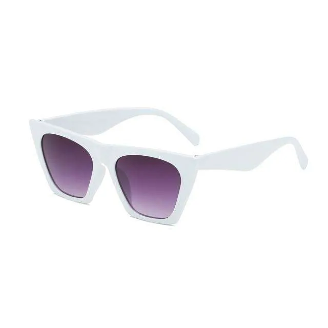 Vintage Rectangle Candy Colour Sunglasses