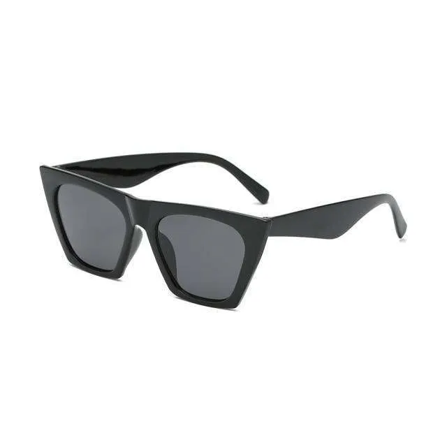 Vintage Rectangle Candy Colour Sunglasses