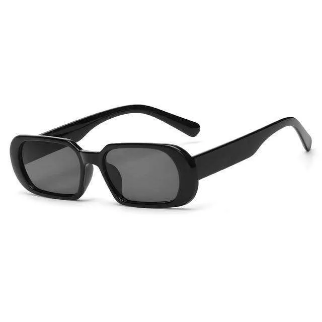 Vintage Rectangle Candy Colour Sunglasses