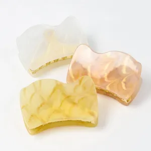 Wavy Marble Hair Clip