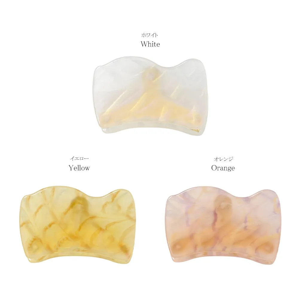 Wavy Marble Hair Clip