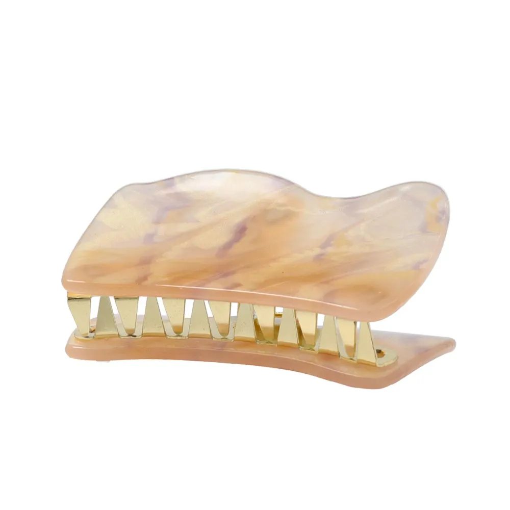 Wavy Marble Hair Clip